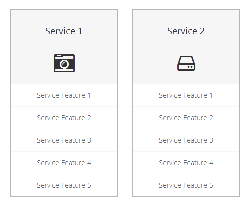 Service Tables