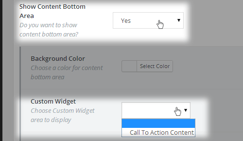 Content Bottom Widget